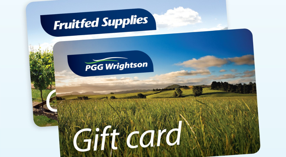PGG Wrightson and Fruitfed Supplies gift cards