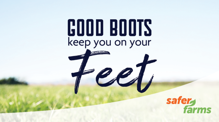 Text image: Good boots keep you on your feet