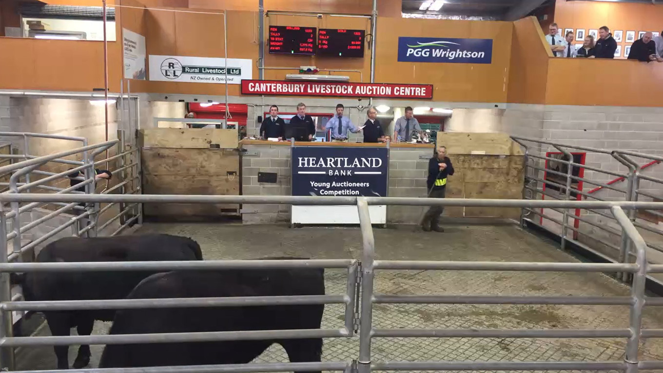 Young auctioneer prepare for national stage PGG Wrightson