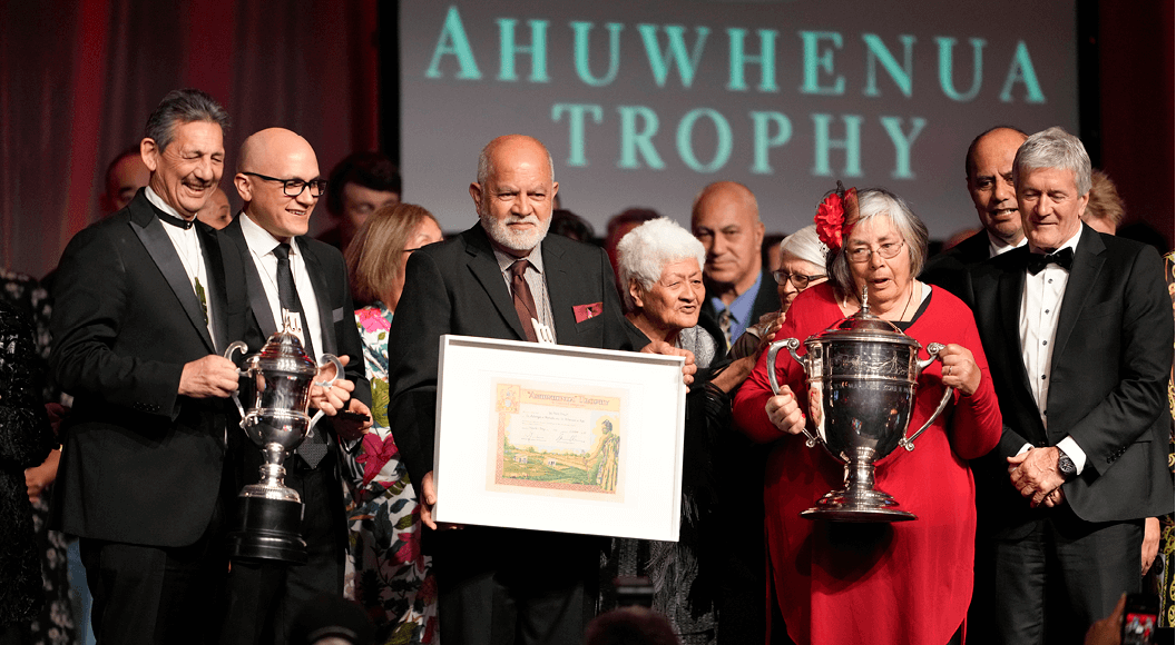 Wi Pere Trust receiving the Ahuwhenua Award