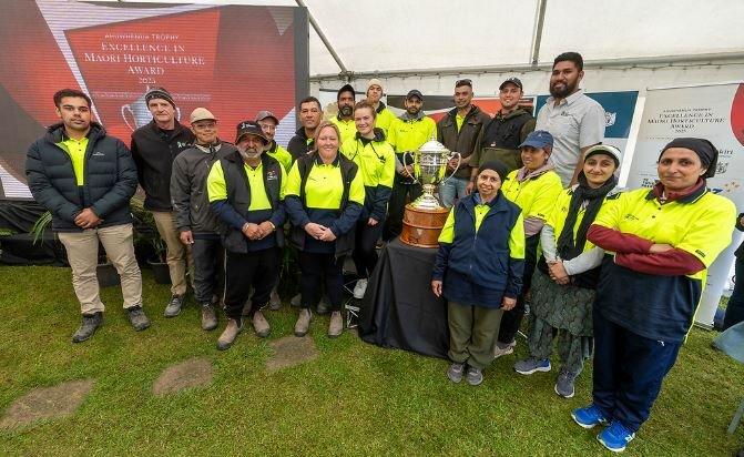 Ngāi Tukairangi Trust staff in a group