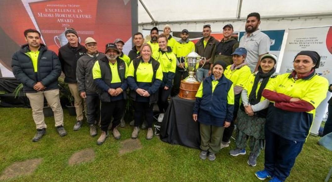 Ngāi Tukairangi Trust staff in a group