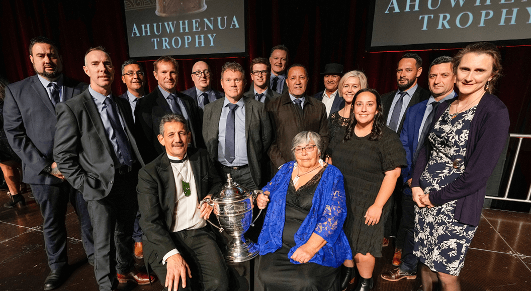 Wi Pere Trust receiving the Ahuwhenua Award